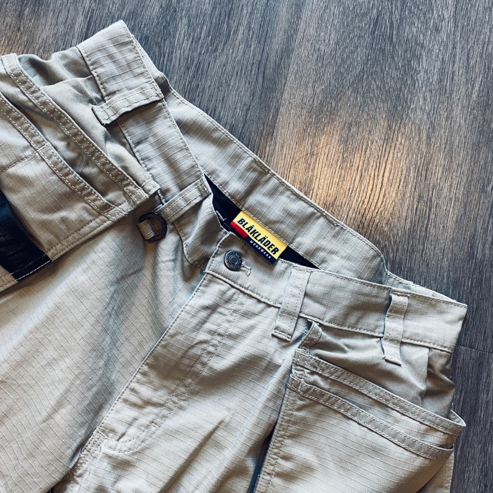 Blaklader 1692-1330 Mens Ripstop Utility Work Shorts Khaki Tan Size 32